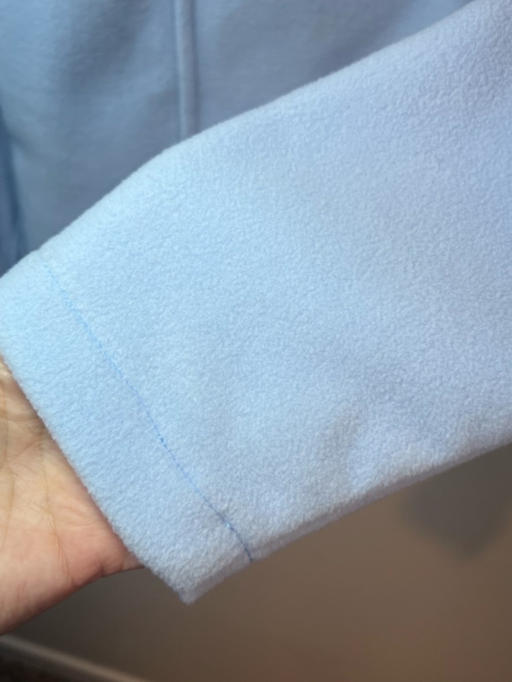 Natural Reflections Full Zip Fleece Jacket Light Blue Zip Pocket Cozy NEW Medium - Picture 7 of 14